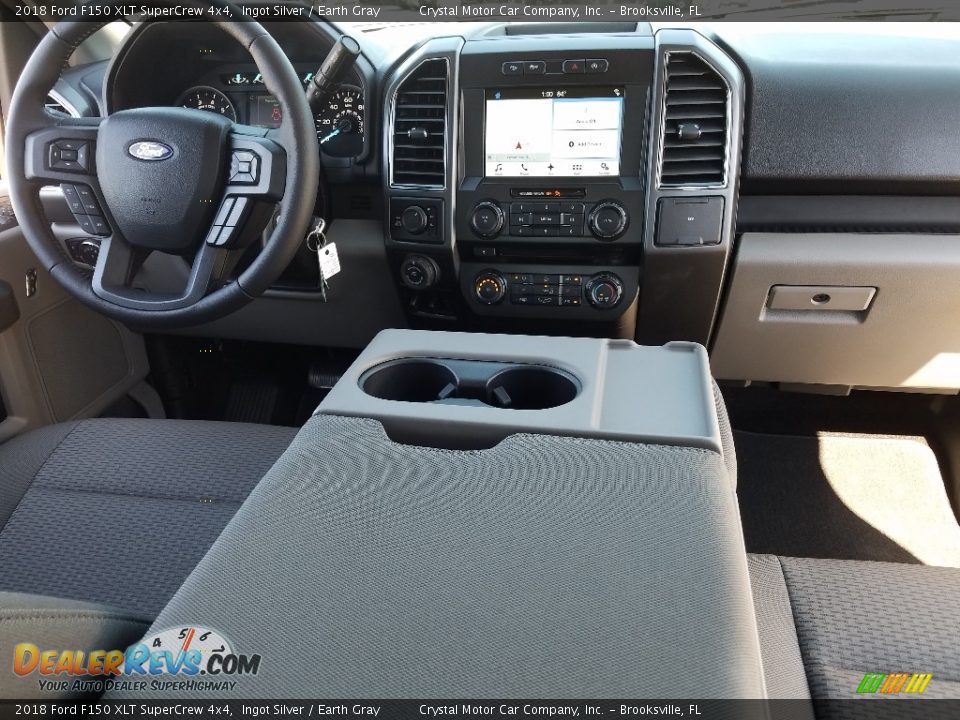 2018 Ford F150 XLT SuperCrew 4x4 Ingot Silver / Earth Gray Photo #13
