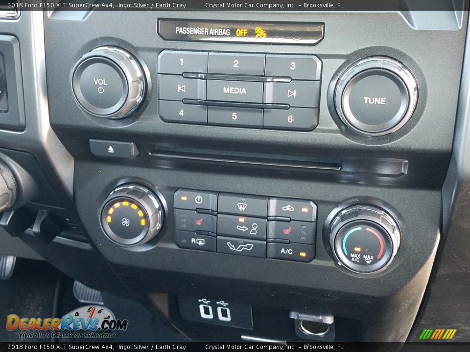 2018 Ford F150 XLT SuperCrew 4x4 Ingot Silver / Earth Gray Photo #16