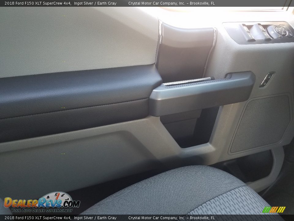 2018 Ford F150 XLT SuperCrew 4x4 Ingot Silver / Earth Gray Photo #17