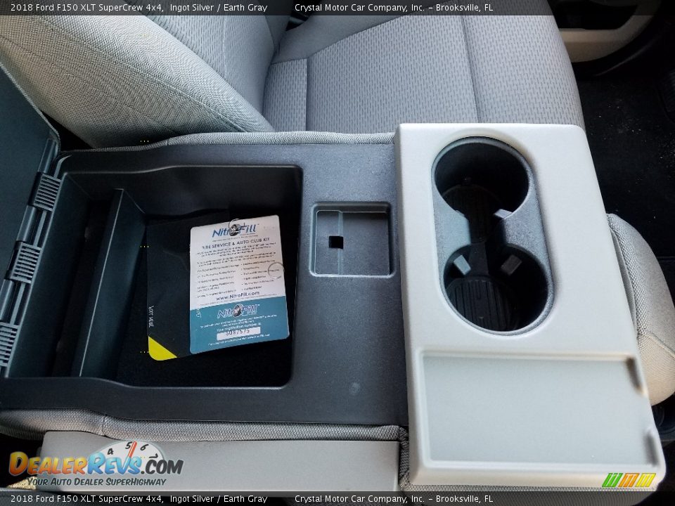2018 Ford F150 XLT SuperCrew 4x4 Ingot Silver / Earth Gray Photo #18