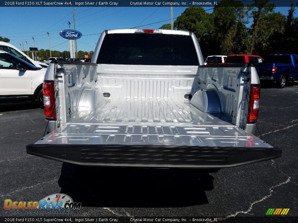 2018 Ford F150 XLT SuperCrew 4x4 Ingot Silver / Earth Gray Photo #19
