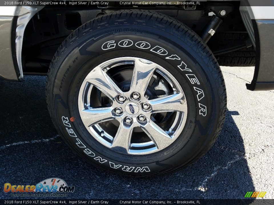 2018 Ford F150 XLT SuperCrew 4x4 Ingot Silver / Earth Gray Photo #20