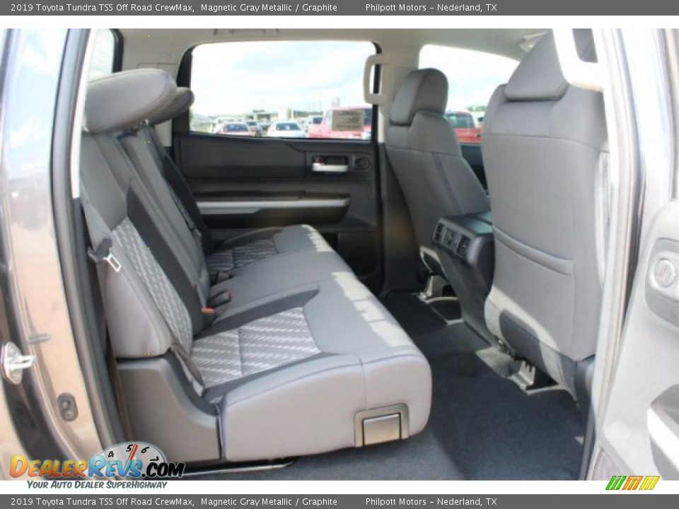 Rear Seat of 2019 Toyota Tundra TSS Off Road CrewMax Photo #29