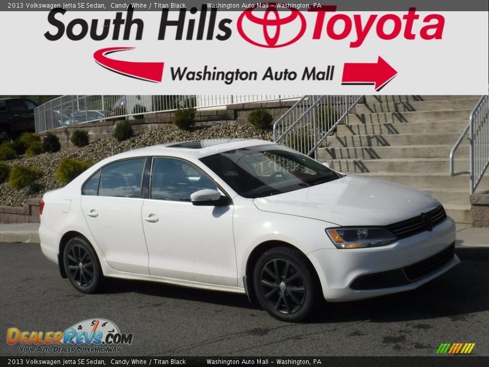 2013 Volkswagen Jetta SE Sedan Candy White / Titan Black Photo #1