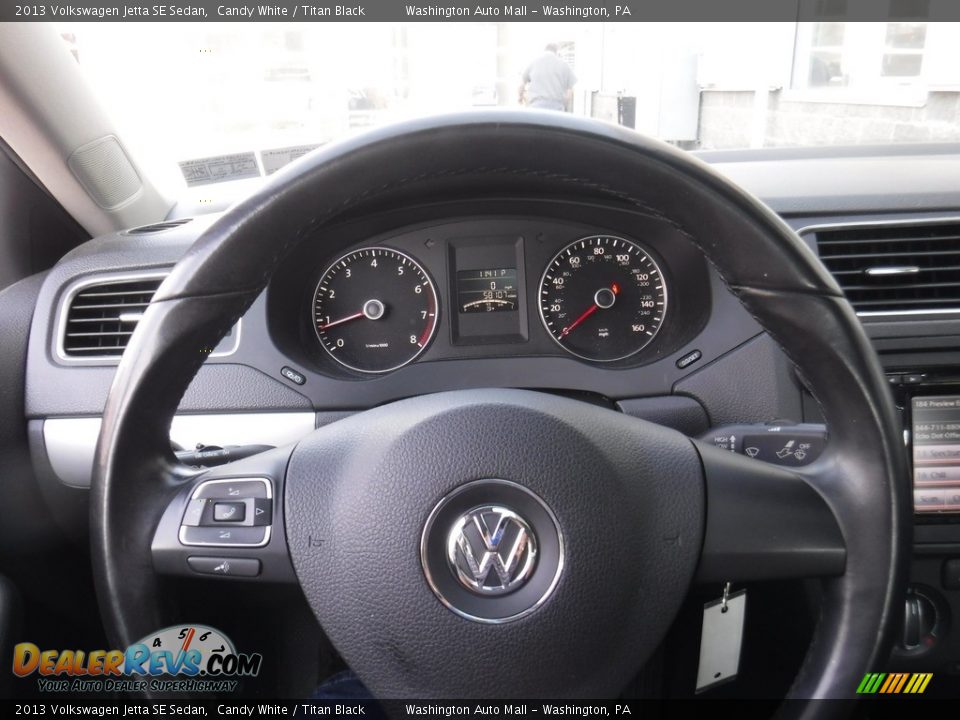 2013 Volkswagen Jetta SE Sedan Candy White / Titan Black Photo #14
