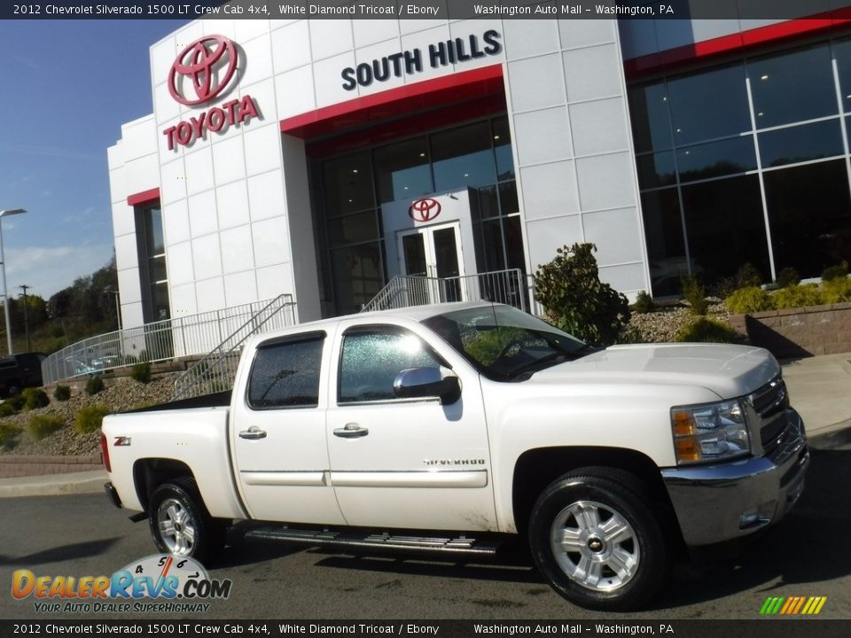 2012 Chevrolet Silverado 1500 LT Crew Cab 4x4 White Diamond Tricoat / Ebony Photo #2