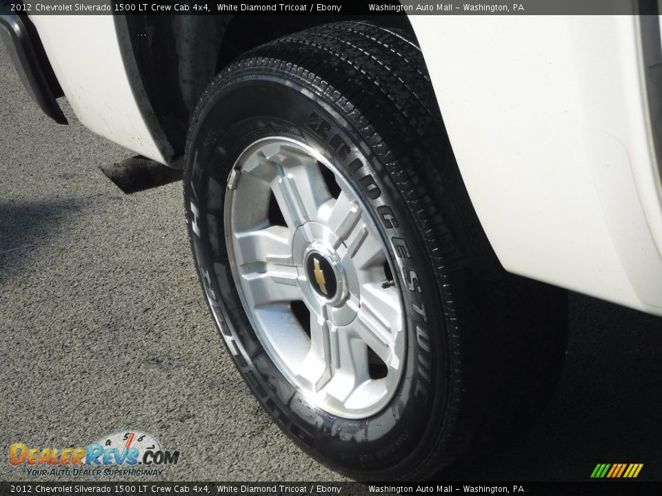 2012 Chevrolet Silverado 1500 LT Crew Cab 4x4 White Diamond Tricoat / Ebony Photo #3