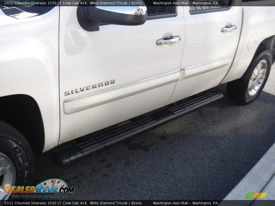 2012 Chevrolet Silverado 1500 LT Crew Cab 4x4 White Diamond Tricoat / Ebony Photo #8