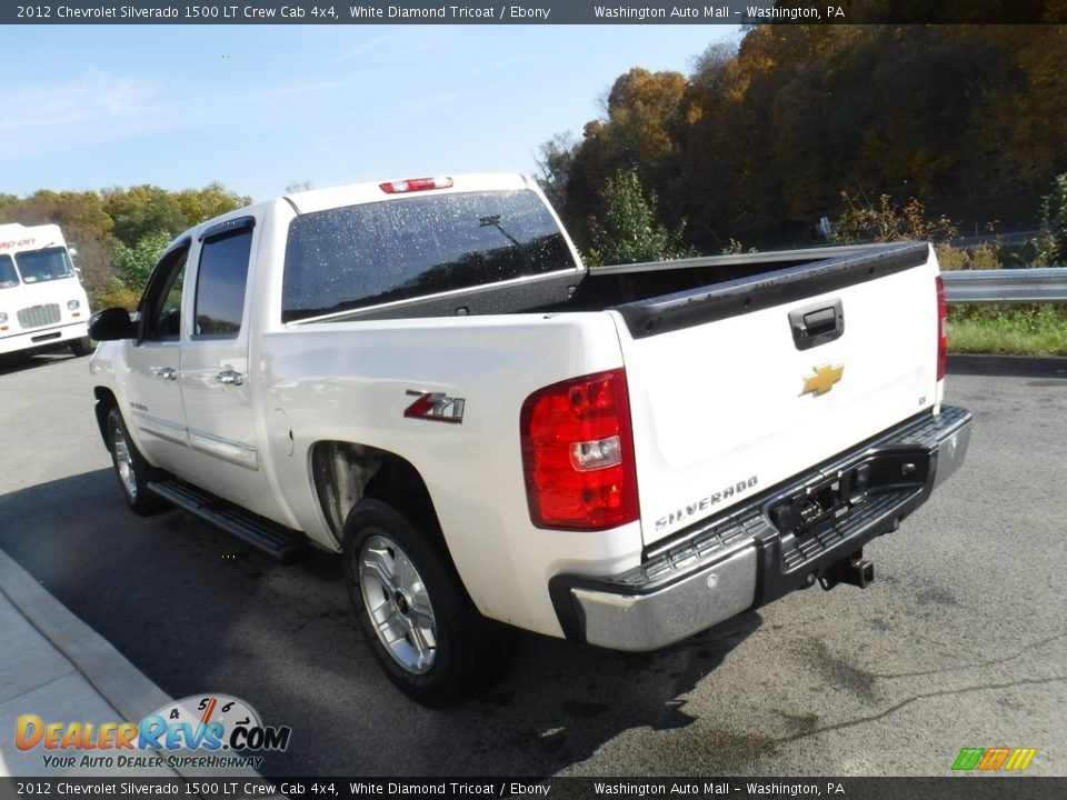 2012 Chevrolet Silverado 1500 LT Crew Cab 4x4 White Diamond Tricoat / Ebony Photo #9