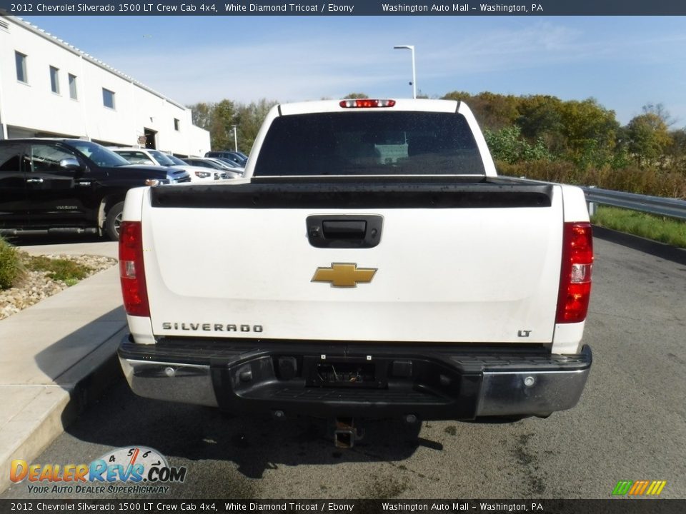 2012 Chevrolet Silverado 1500 LT Crew Cab 4x4 White Diamond Tricoat / Ebony Photo #10
