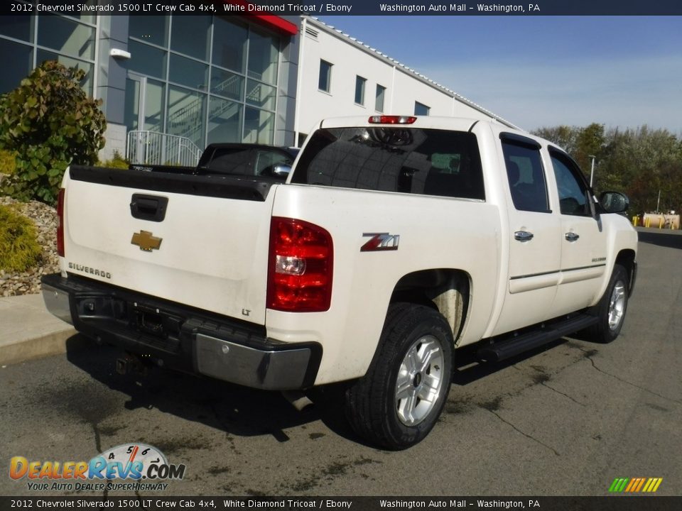 2012 Chevrolet Silverado 1500 LT Crew Cab 4x4 White Diamond Tricoat / Ebony Photo #11