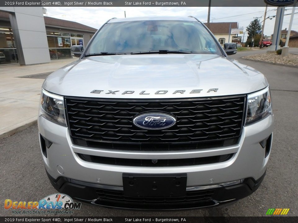 2019 Ford Explorer Sport 4WD Ingot Silver / Medium Black Photo #2