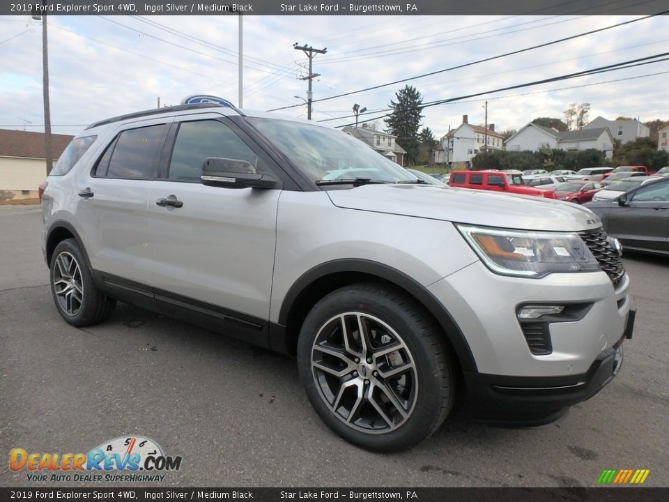 Front 3/4 View of 2019 Ford Explorer Sport 4WD Photo #3