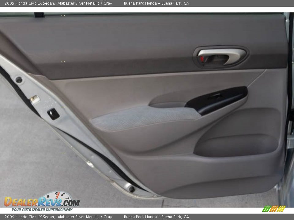 2009 Honda Civic LX Sedan Alabaster Silver Metallic / Gray Photo #26