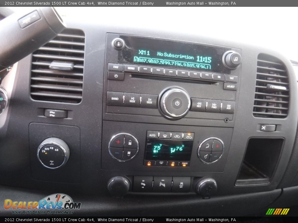 2012 Chevrolet Silverado 1500 LT Crew Cab 4x4 White Diamond Tricoat / Ebony Photo #17