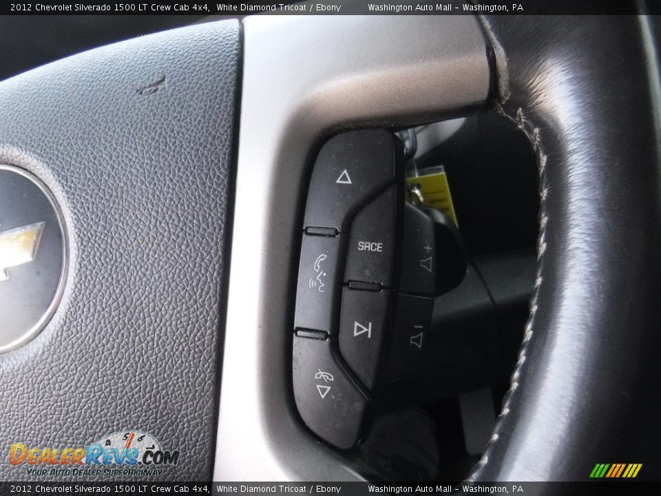2012 Chevrolet Silverado 1500 LT Crew Cab 4x4 White Diamond Tricoat / Ebony Photo #21