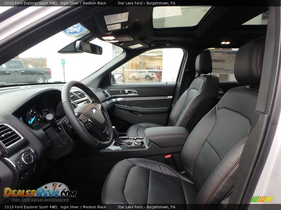 Medium Black Interior - 2019 Ford Explorer Sport 4WD Photo #10