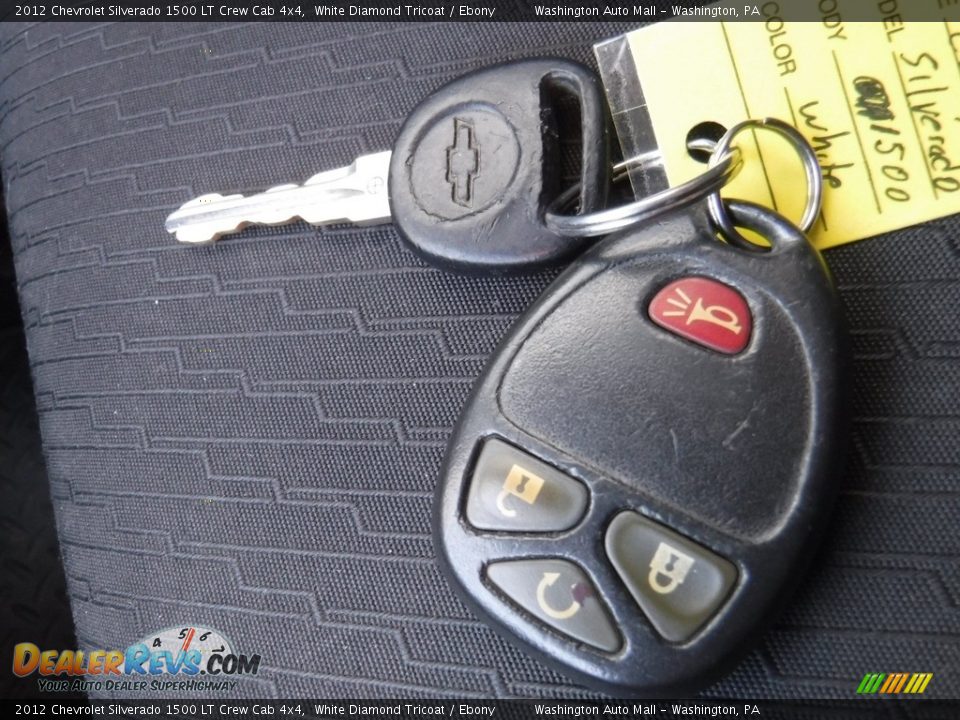 2012 Chevrolet Silverado 1500 LT Crew Cab 4x4 White Diamond Tricoat / Ebony Photo #24