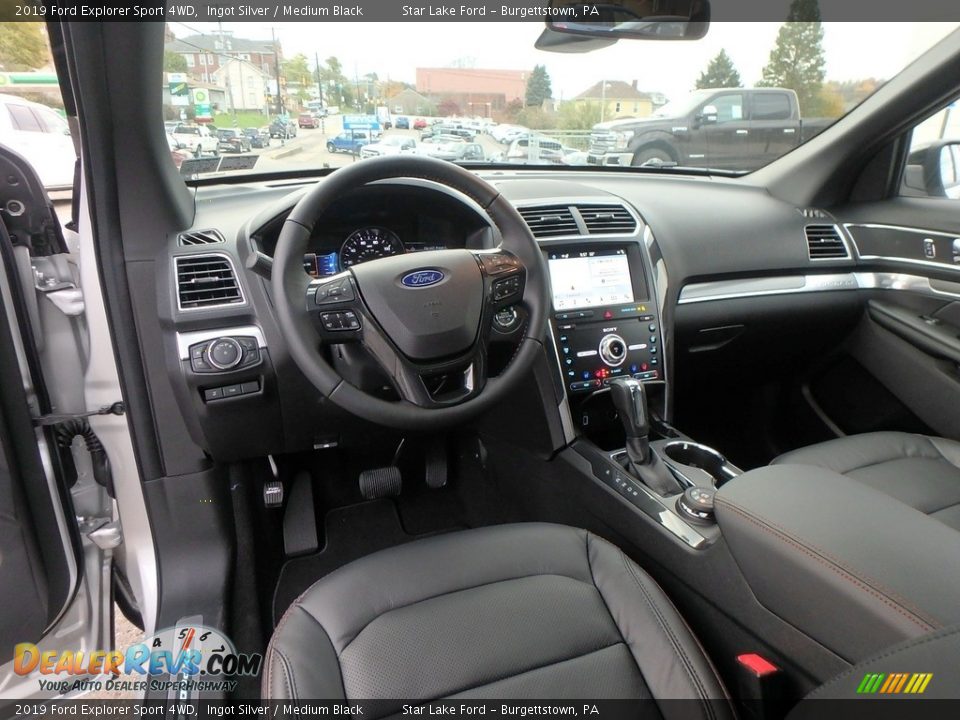 Medium Black Interior - 2019 Ford Explorer Sport 4WD Photo #13