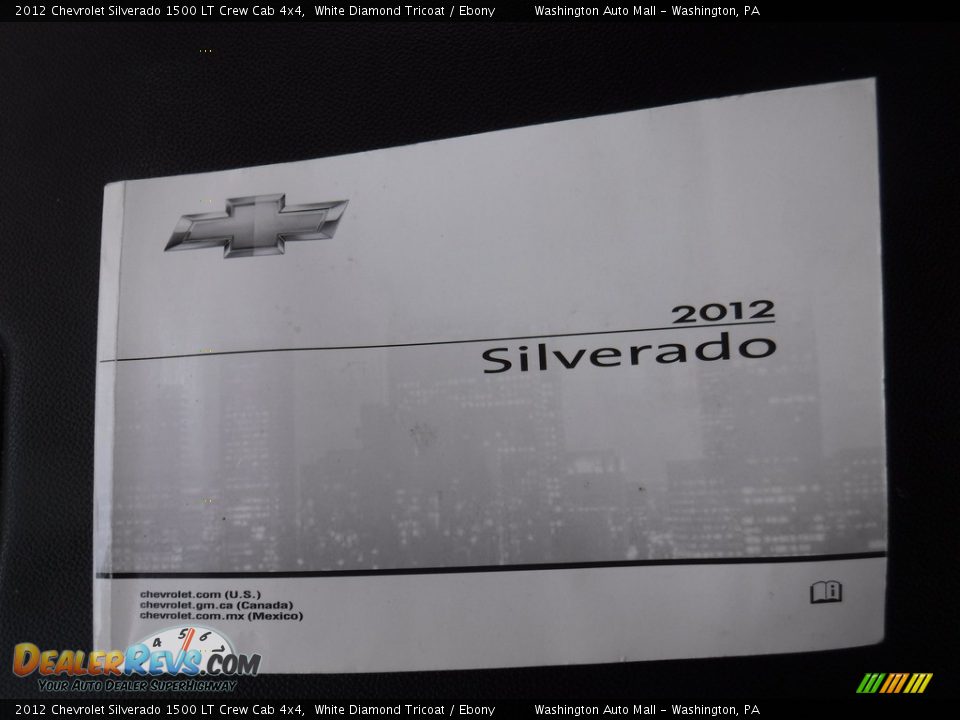 2012 Chevrolet Silverado 1500 LT Crew Cab 4x4 White Diamond Tricoat / Ebony Photo #25