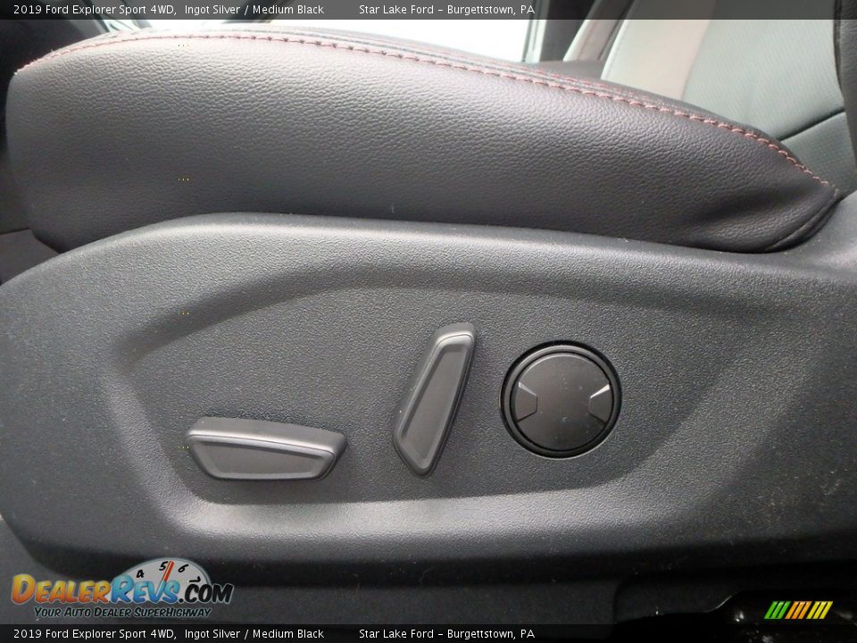 2019 Ford Explorer Sport 4WD Ingot Silver / Medium Black Photo #16