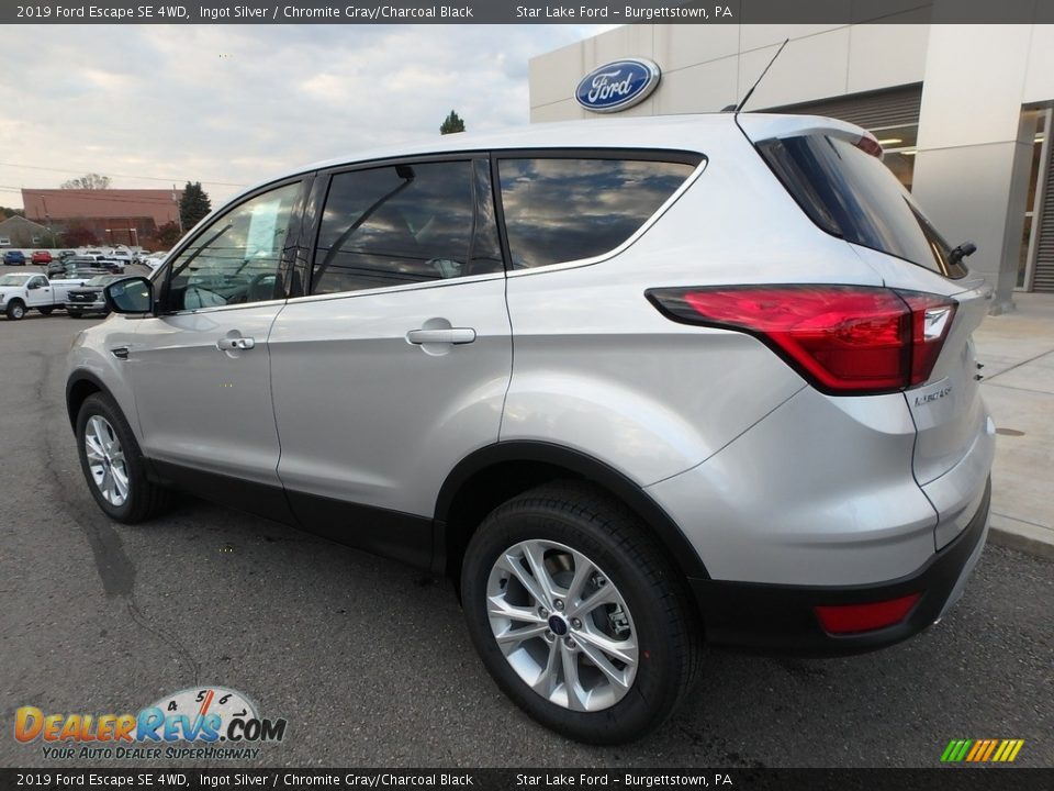 2019 Ford Escape SE 4WD Ingot Silver / Chromite Gray/Charcoal Black Photo #8