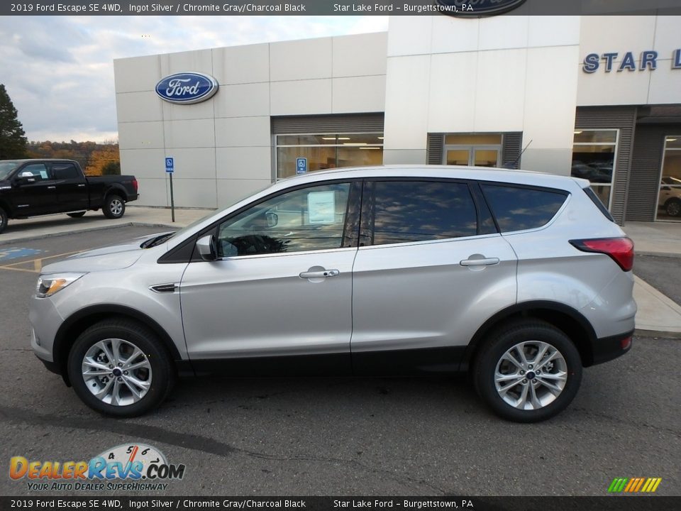 2019 Ford Escape SE 4WD Ingot Silver / Chromite Gray/Charcoal Black Photo #9
