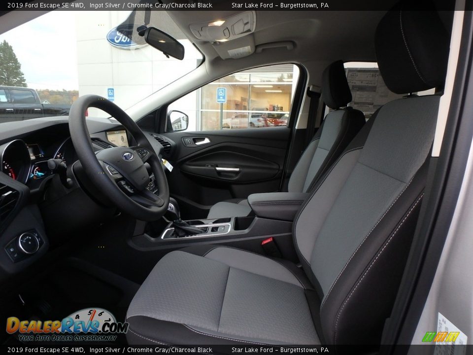2019 Ford Escape SE 4WD Ingot Silver / Chromite Gray/Charcoal Black Photo #10