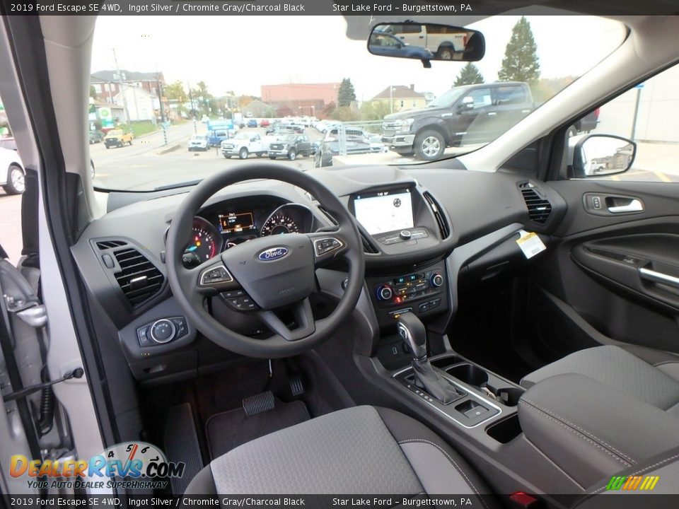 2019 Ford Escape SE 4WD Ingot Silver / Chromite Gray/Charcoal Black Photo #12