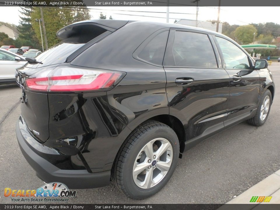 2019 Ford Edge SE AWD Agate Black / Ebony Photo #5