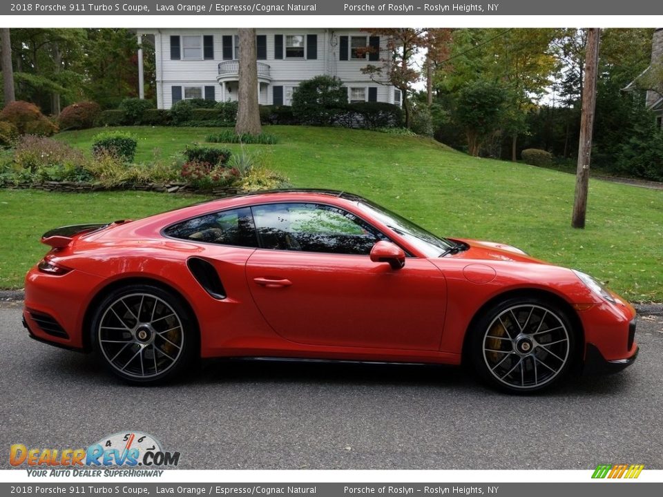 Lava Orange 2018 Porsche 911 Turbo S Coupe Photo #3