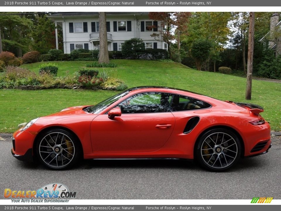 Lava Orange 2018 Porsche 911 Turbo S Coupe Photo #7