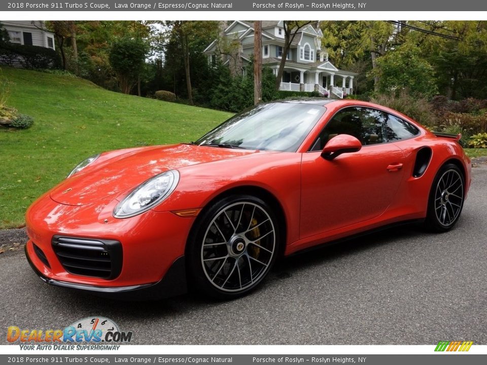 Lava Orange 2018 Porsche 911 Turbo S Coupe Photo #8