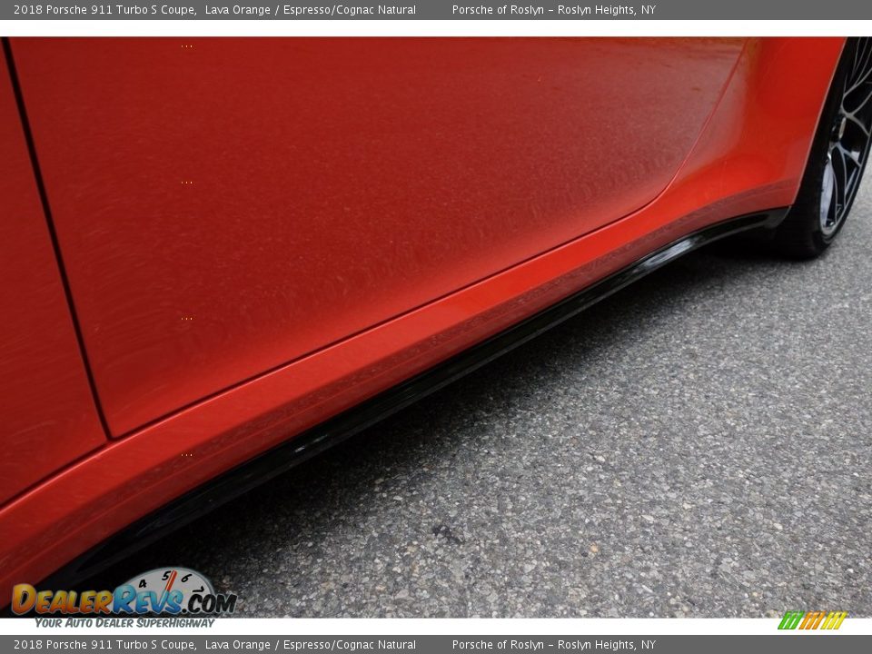 2018 Porsche 911 Turbo S Coupe Lava Orange / Espresso/Cognac Natural Photo #14