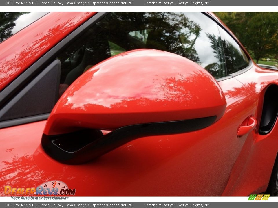 2018 Porsche 911 Turbo S Coupe Lava Orange / Espresso/Cognac Natural Photo #15