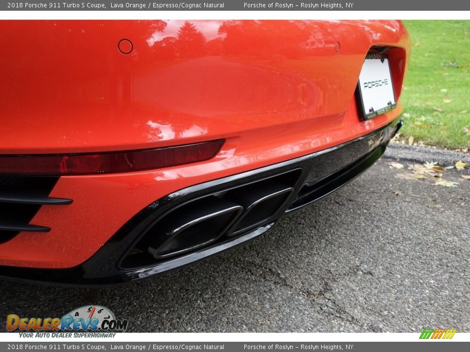 2018 Porsche 911 Turbo S Coupe Lava Orange / Espresso/Cognac Natural Photo #16