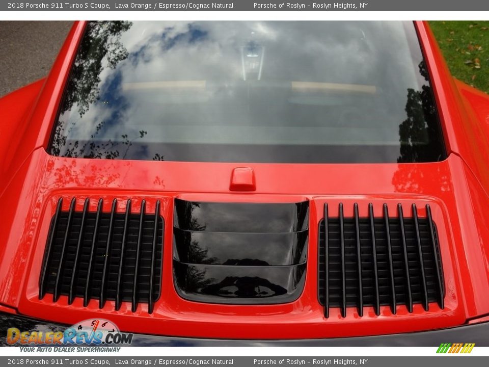 2018 Porsche 911 Turbo S Coupe Lava Orange / Espresso/Cognac Natural Photo #18