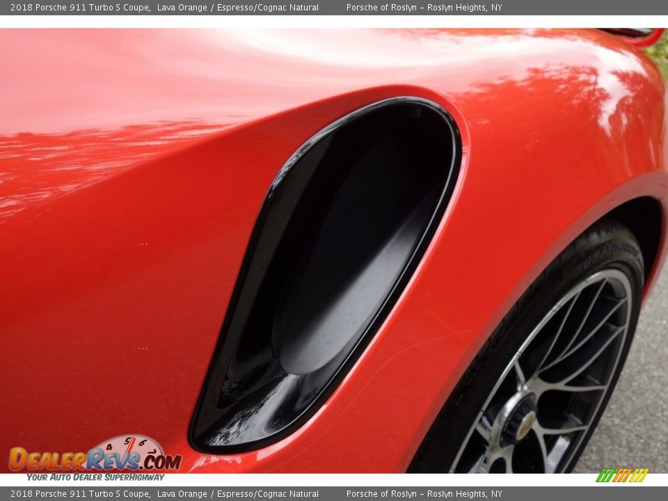 2018 Porsche 911 Turbo S Coupe Lava Orange / Espresso/Cognac Natural Photo #19