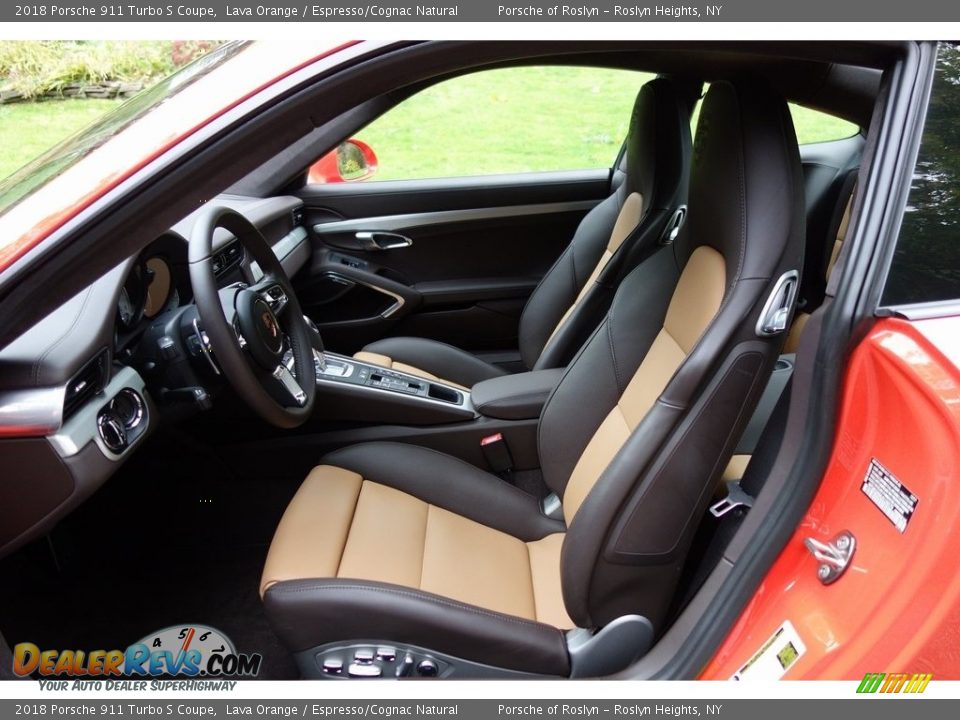 Front Seat of 2018 Porsche 911 Turbo S Coupe Photo #23