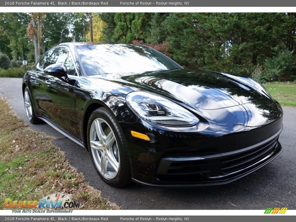 2018 Porsche Panamera 4S Black / Black/Bordeaux Red Photo #1