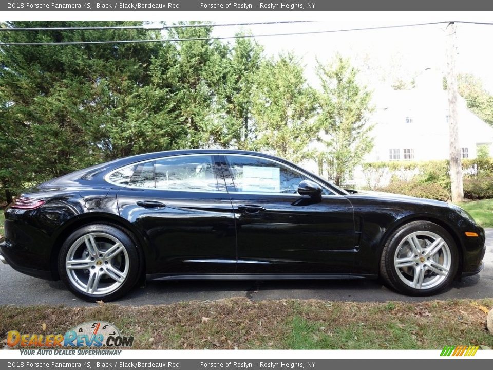 2018 Porsche Panamera 4S Black / Black/Bordeaux Red Photo #2