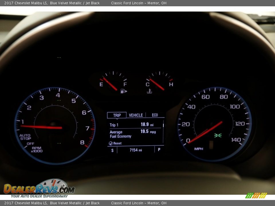 2017 Chevrolet Malibu LS Blue Velvet Metallic / Jet Black Photo #8