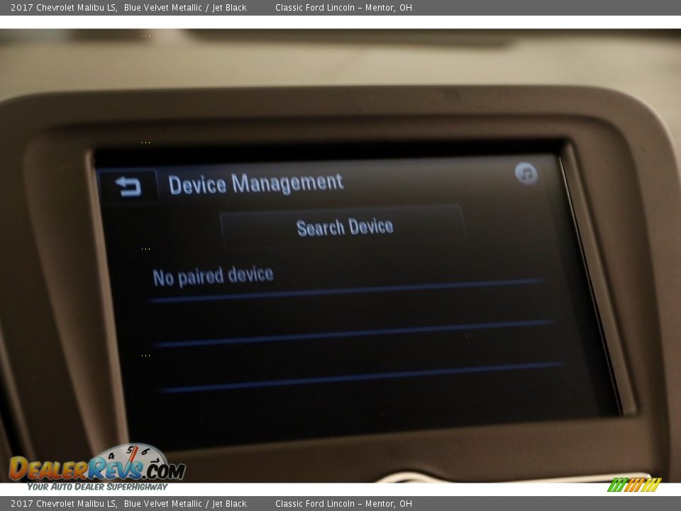 2017 Chevrolet Malibu LS Blue Velvet Metallic / Jet Black Photo #12