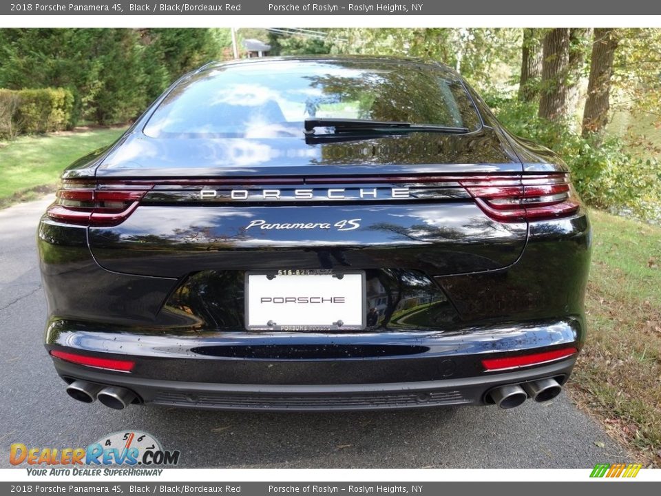 2018 Porsche Panamera 4S Black / Black/Bordeaux Red Photo #5