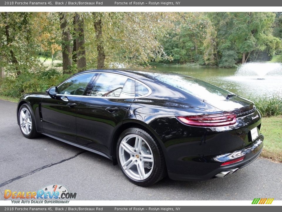2018 Porsche Panamera 4S Black / Black/Bordeaux Red Photo #6