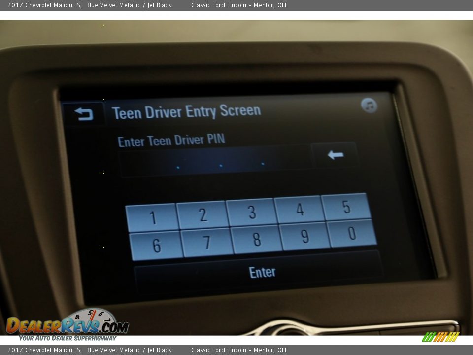 2017 Chevrolet Malibu LS Blue Velvet Metallic / Jet Black Photo #15
