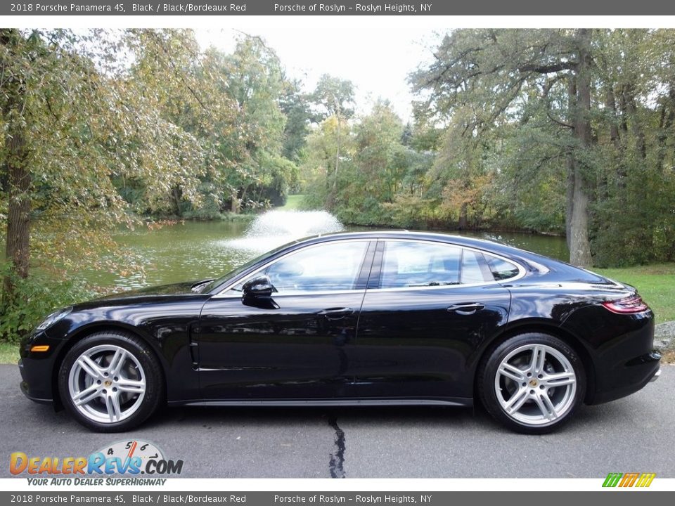 2018 Porsche Panamera 4S Black / Black/Bordeaux Red Photo #7