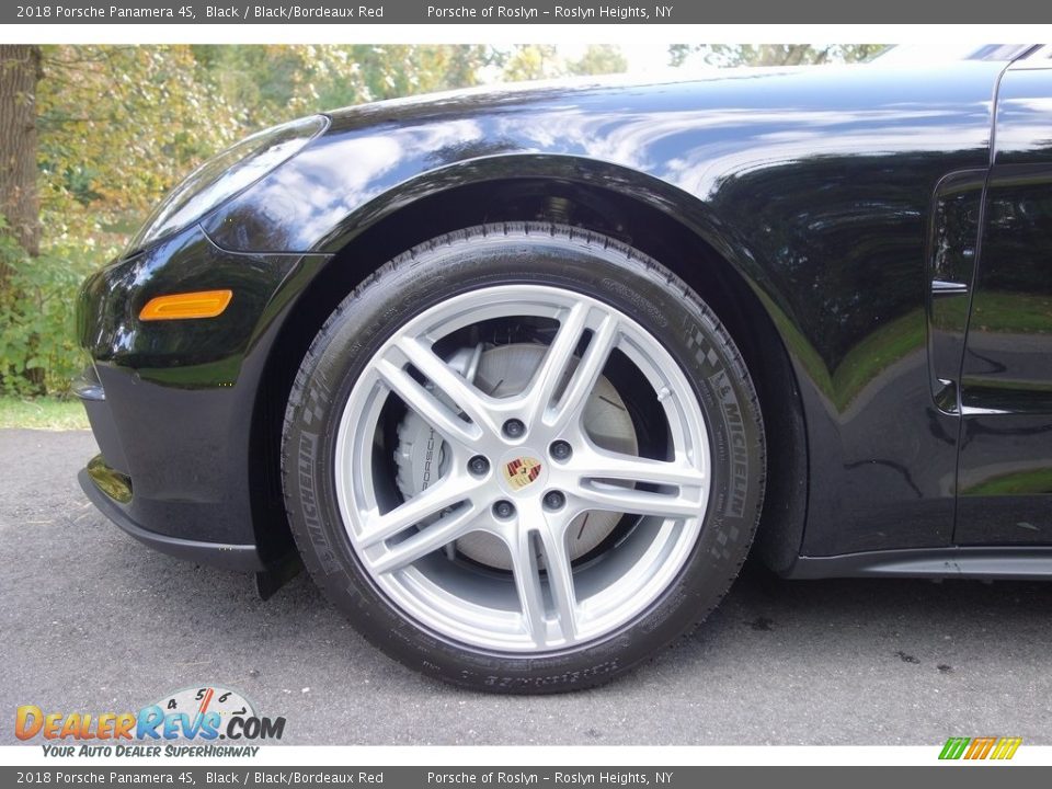 2018 Porsche Panamera 4S Black / Black/Bordeaux Red Photo #9