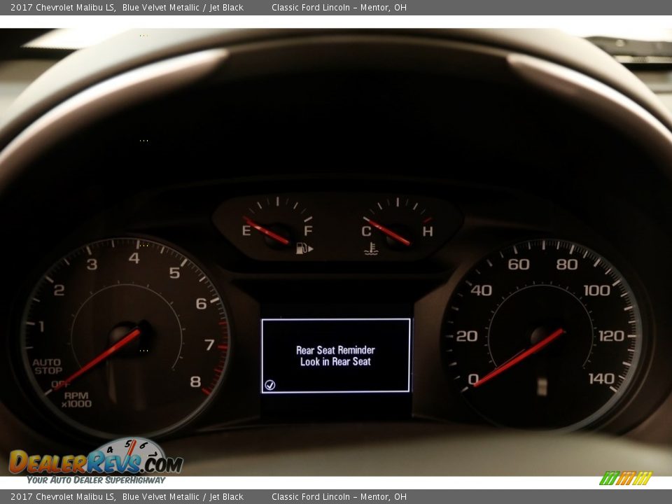 2017 Chevrolet Malibu LS Blue Velvet Metallic / Jet Black Photo #22