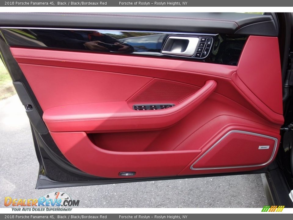 2018 Porsche Panamera 4S Black / Black/Bordeaux Red Photo #11